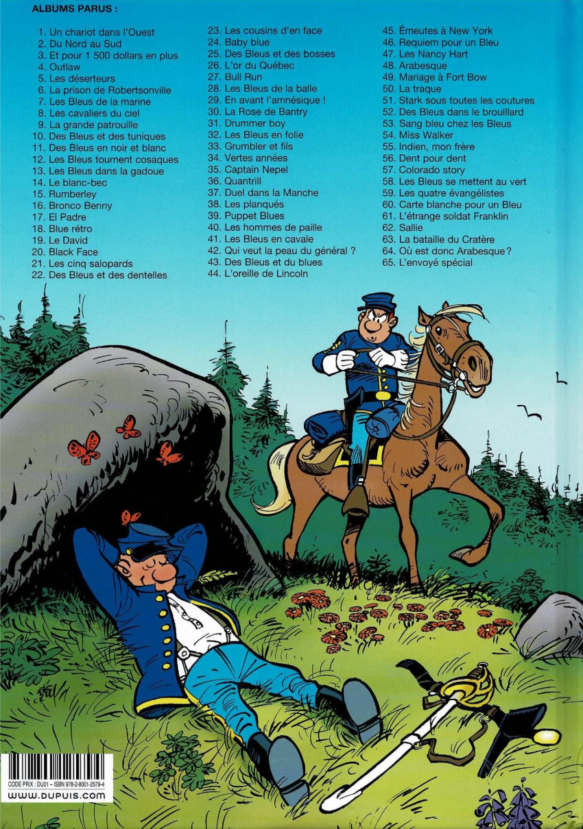 Verso de l'album Les Tuniques Bleues Tome 40 Les hommes de pailles