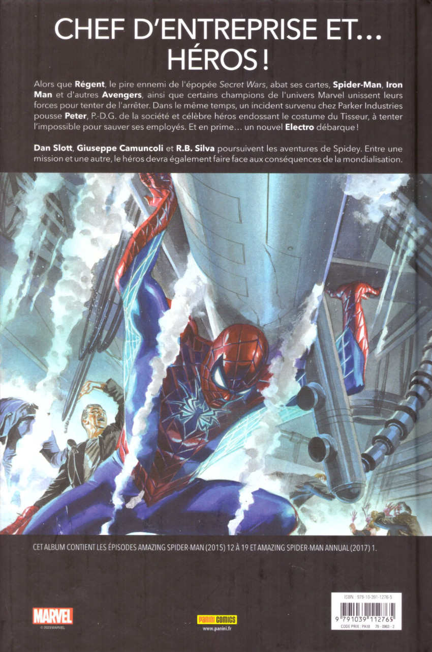 Verso de l'album Amazing Spider-Man Tome 4 Jeu de pouvoir