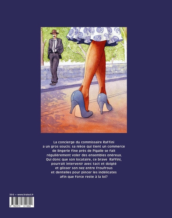 Verso de l'album Les Enquêtes du commissaire Raffini Tome 14 Frivolités