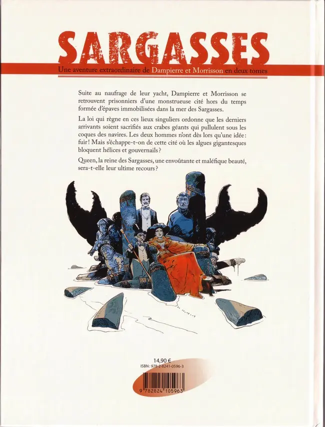 Verso de l'album Une aventure de Dampierre et Morrisson / Sargasses Tome 2 Sargasses