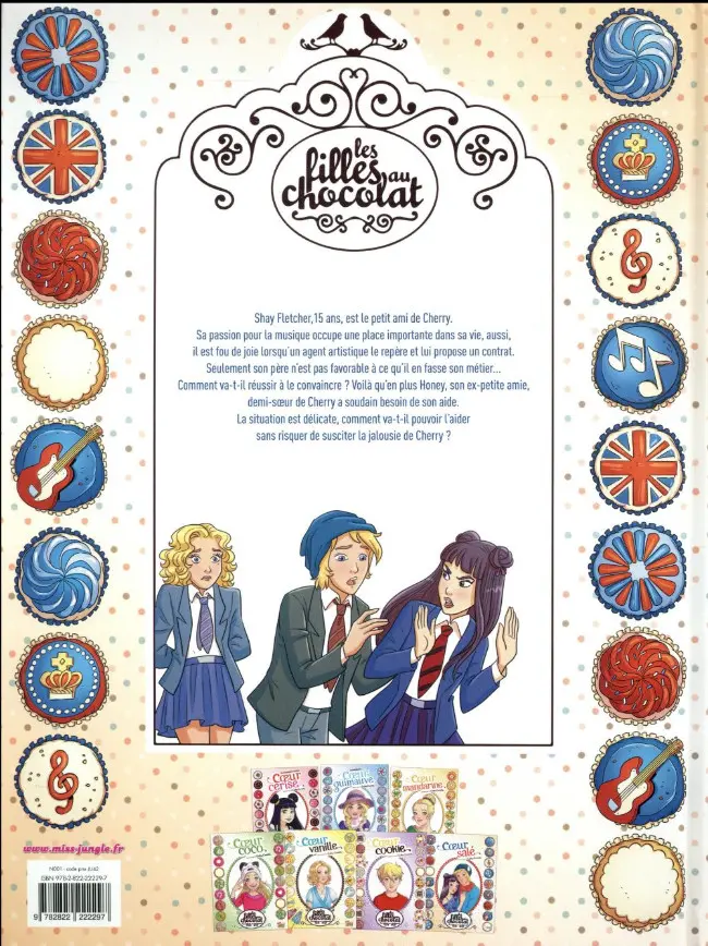 Verso de l'album Les Filles au chocolat Tome 7 Coeur salé