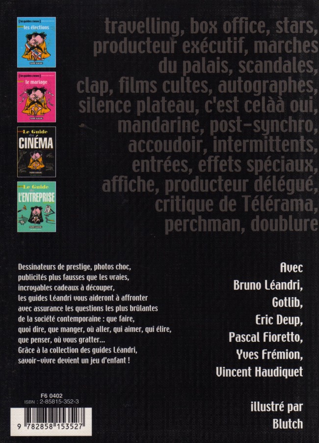 Verso de l'album Les Guides Léandri Tome 3 Le guide du cinéma