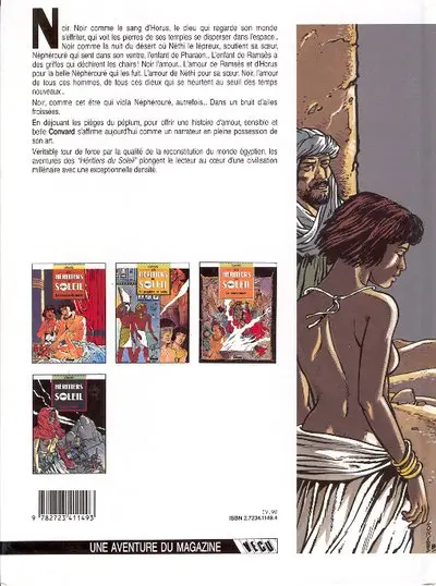 Verso de l'album Les Héritiers du soleil Tome 4 Noir l'amour