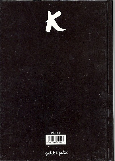 Verso de l'album K, une jolie comète
