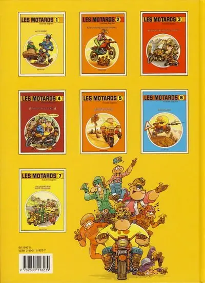 Verso de l'album Les Motards Tome 7 Les chevaliers moto toniques