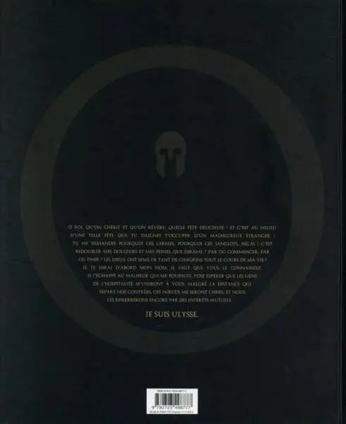 Verso de l'album L'Odyssée d'Homère