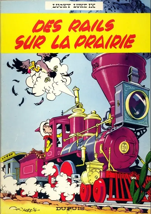 Couverture de l'album Lucky Luke Tome 9 Des rails sur la prairie