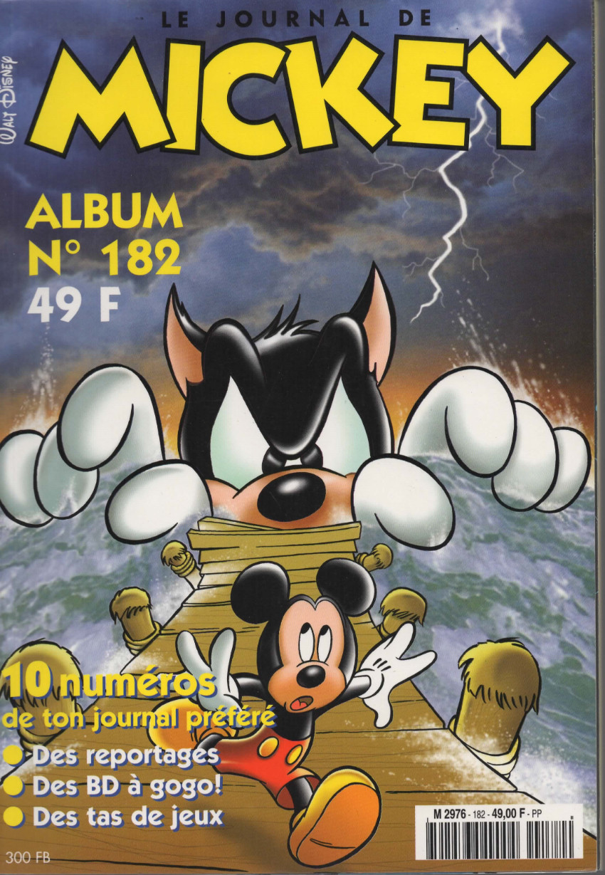 Couverture de l'album Le Journal de Mickey Album N° 182