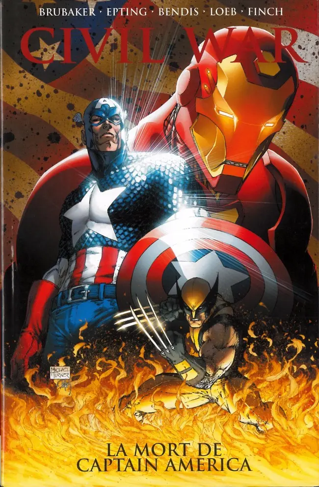Couverture de l'album Civil War Tome 3 La Mort de Captain America