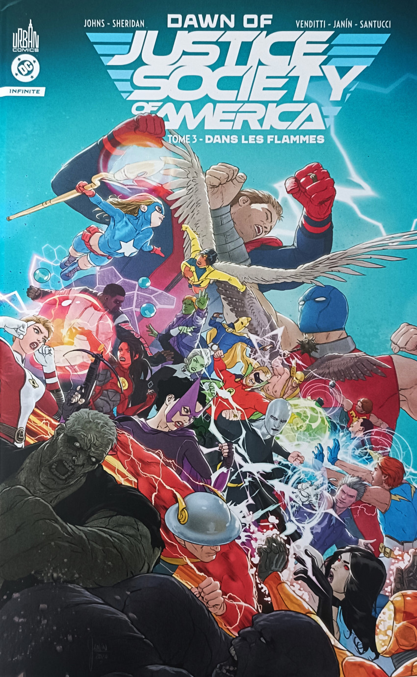 Couverture de l'album Dawn of Justice Society of America Tome 3 Dans les flammes