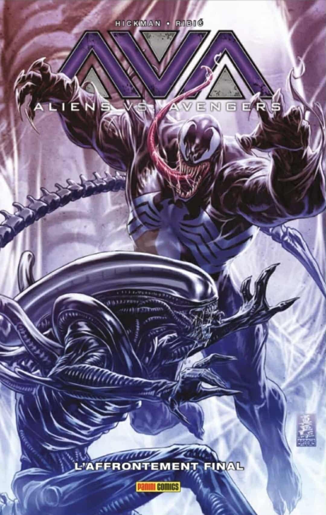 Couverture de l'album Aliens Vs. Avengers L'affrontement final