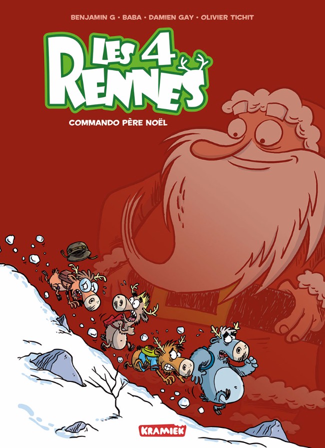 Couverture de l'album Les 4 Rennes Tome 1 Commando Père Noël