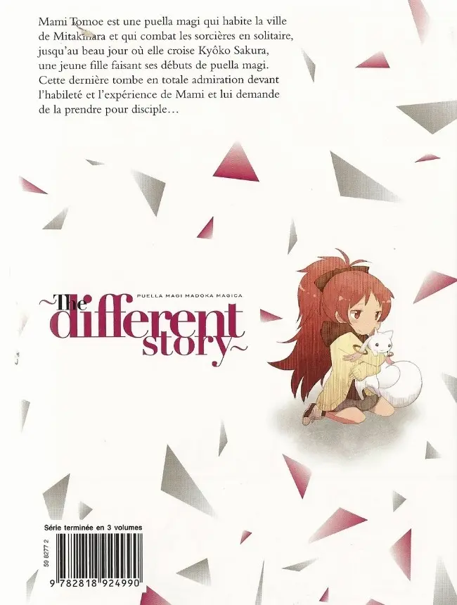 Verso de l'album Puella Magi Madoka Magica : The Different Story 1