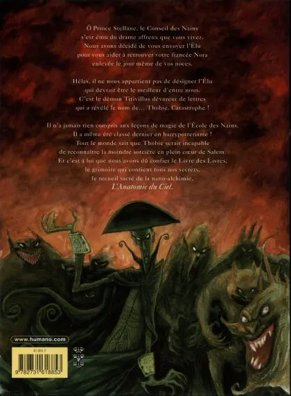 Verso de l'album L'Anatomie du ciel