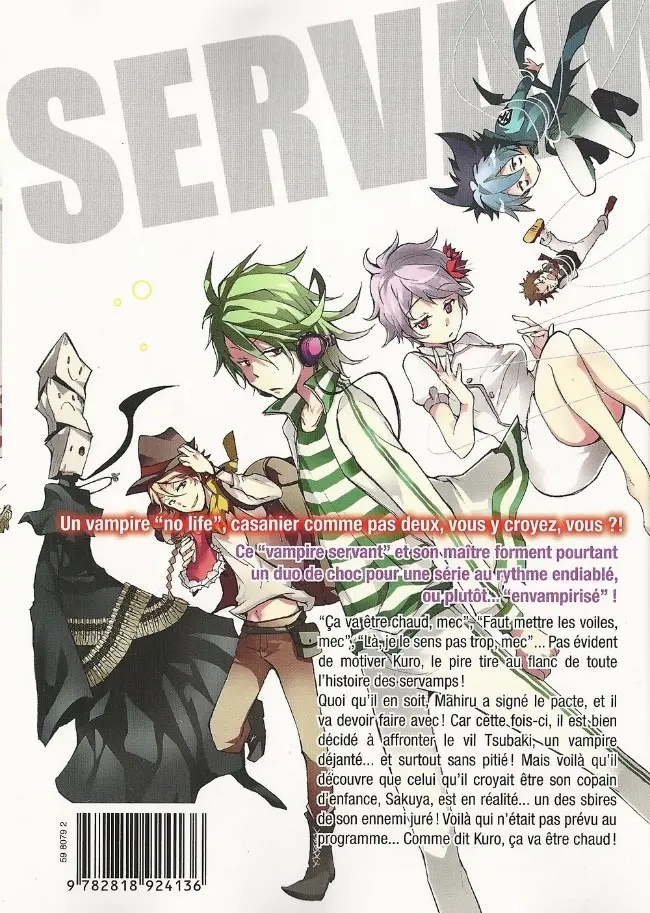 Verso de l'album Servamp 2