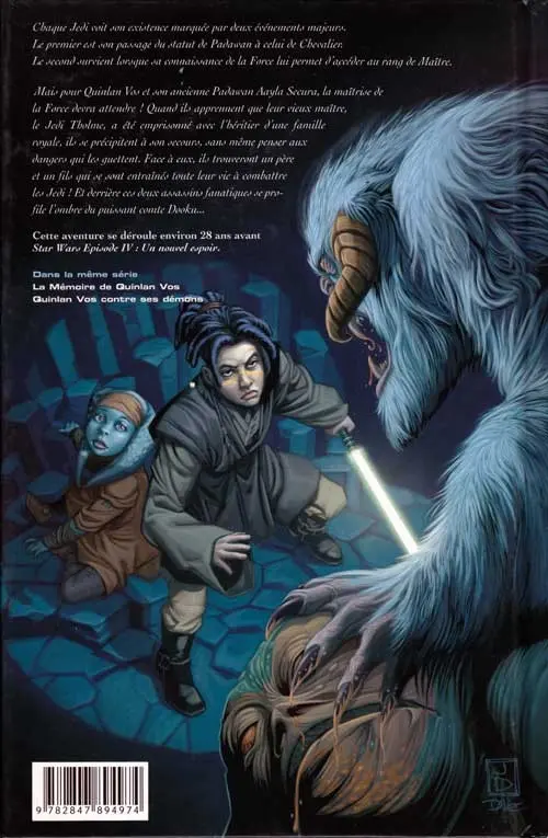 Verso de l'album Star Wars - Jedi Tome 3 Rite de passage