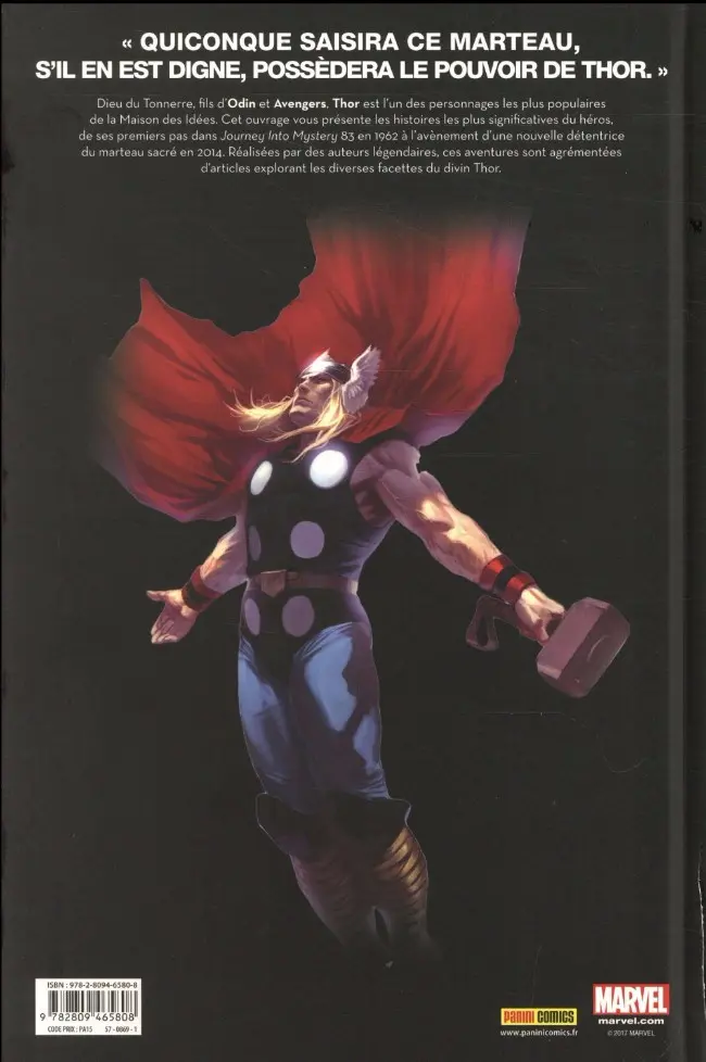Verso de l'album Je suis Thor