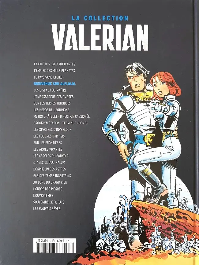 Verso de l'album Valérian Tome 4 Bienvenue sur Alflolol