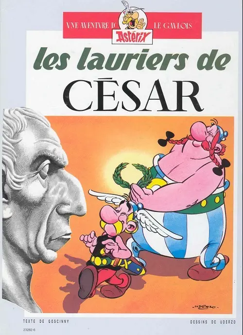 Verso de l'album Astérix Tomes 17 et 18 Le domaine des dieux / Les lauriers de César