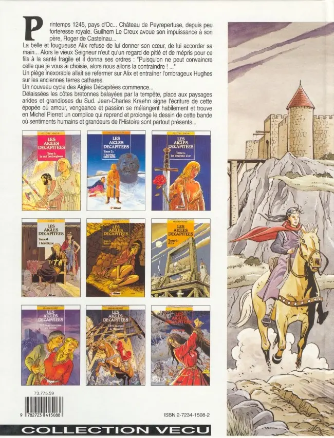 Verso de l'album Les Aigles décapitées Tome 6 Alix