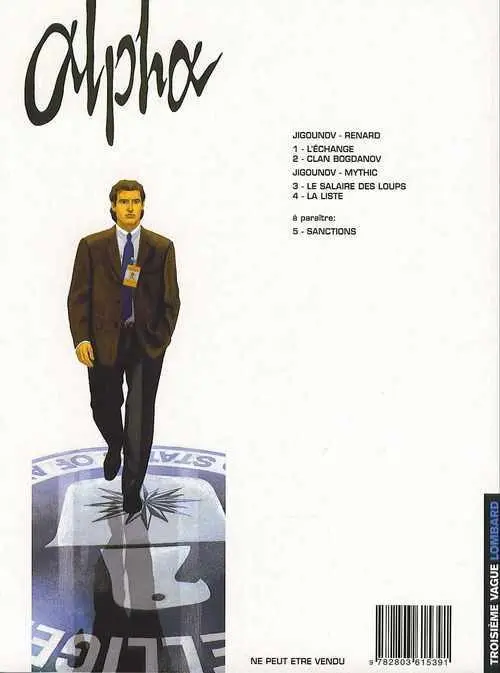 Verso de l'album Alpha Tome 1 L'Échange