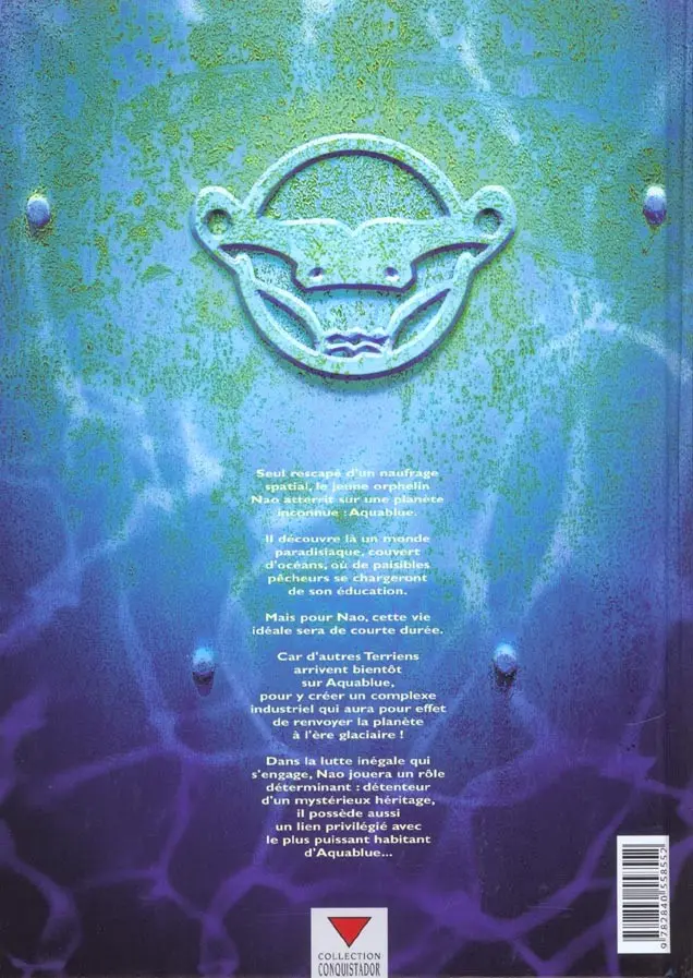 Verso de l'album Aquablue Tome 1 Nao