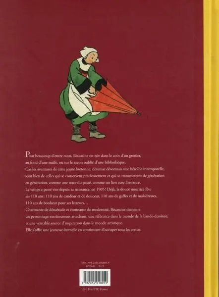 Verso de l'album Bécassine Bécassine - Une Légende du siècle