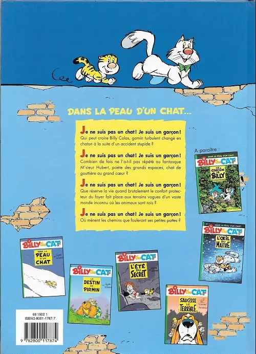 Verso de l'album Billy the Cat Tome 1 Dans la peau d'un chat