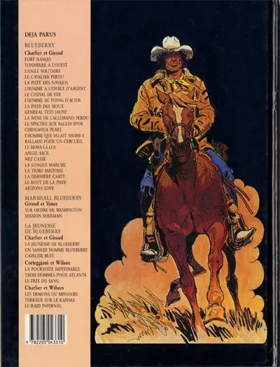 Verso de l'album Blueberry Tome 3 L'aigle solitaire