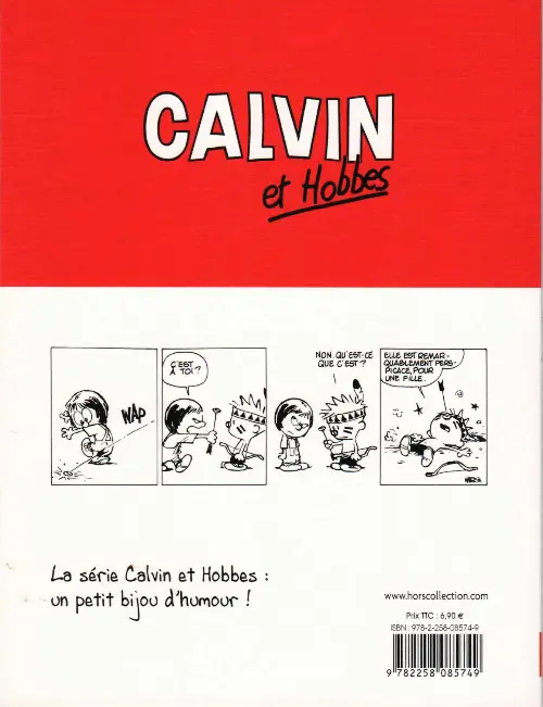 Verso de l'album Calvin et Hobbes Tome 4 Debout, tas de nouilles !