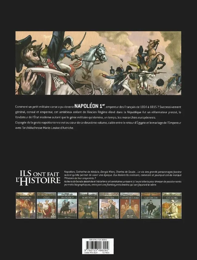Verso de l'album Ils ont fait l'Histoire Tome 9 Napoléon - Tome 2/3