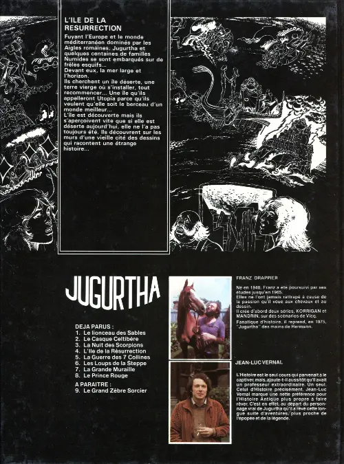 Verso de l'album Jugurtha Tome 4 L'île de la Résurrection