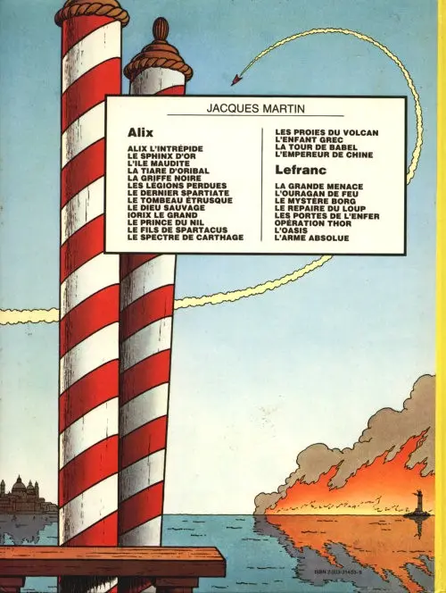 Verso de l'album Lefranc Tome 4 Le repaire du loup