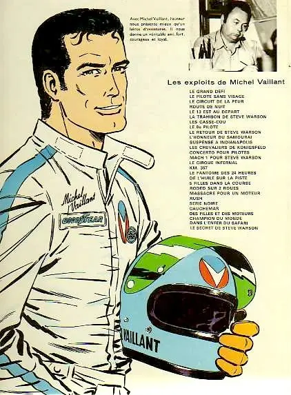 Verso de l'album Michel Vaillant Tome 4 Route de nuit