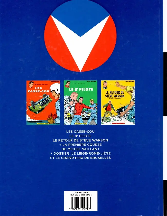 Verso de l'album Michel Vaillant L'Intégrale 3