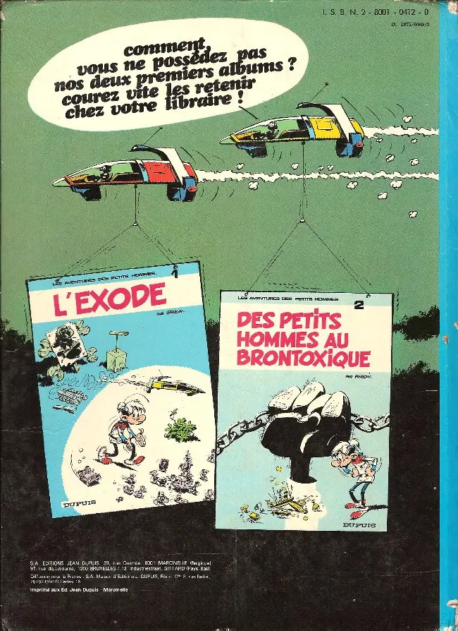 Verso de l'album Les Petits hommes Tome 3 Les guerriers du passé