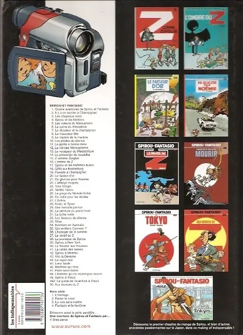 Verso de l'album Spirou et Fantasio Tome 6 La corne de rhinocéros