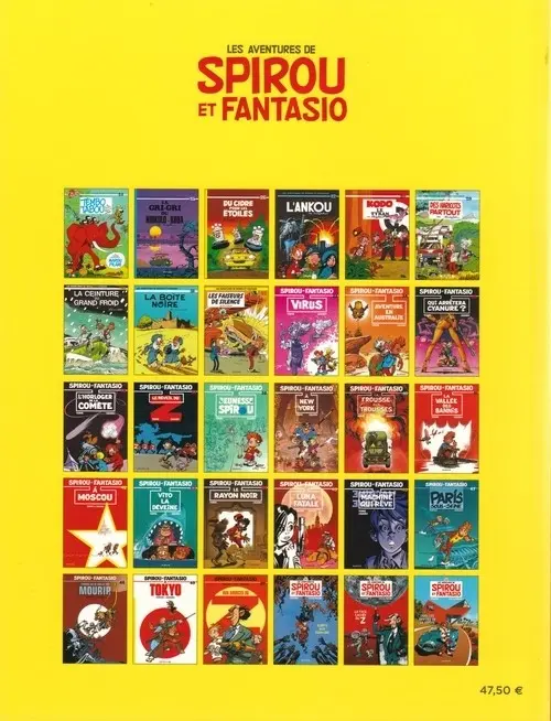 Verso de l'album Spirou et Fantasio L'Intégrale 2
