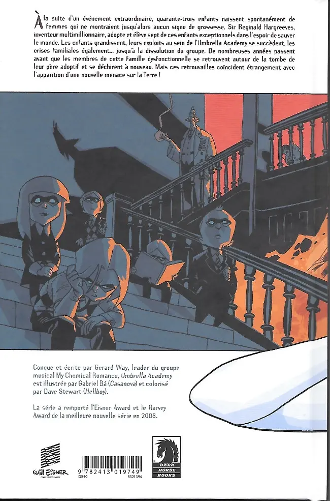 Verso de l'album Umbrella Academy Tome 1 La Suite Apocalyptique