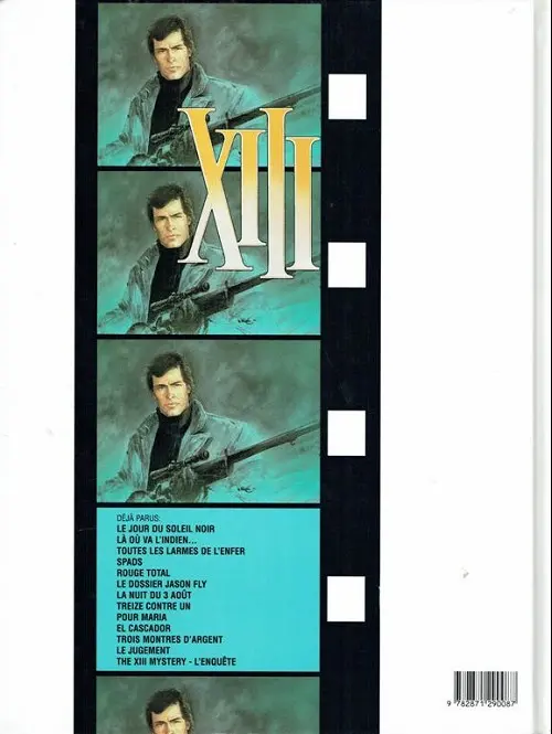 Verso de l'album XIII Tome 3 Toutes les larmes de l'enfer