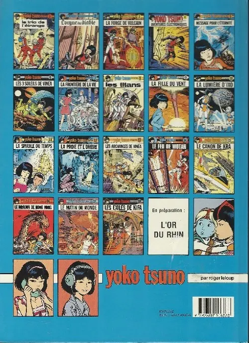 Verso de l'album Yoko Tsuno Tome 10 La lumière d'Ixo
