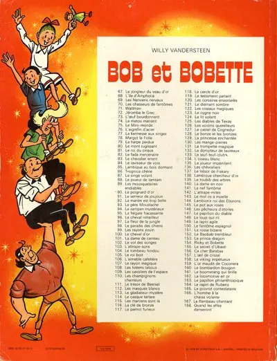 Verso de l'album Bob et Bobette Tome 168 Quand les elfes danseront