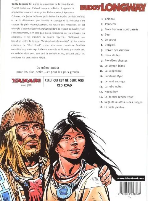 Verso de l'album Buddy Longway Tome 18 La balle perdue