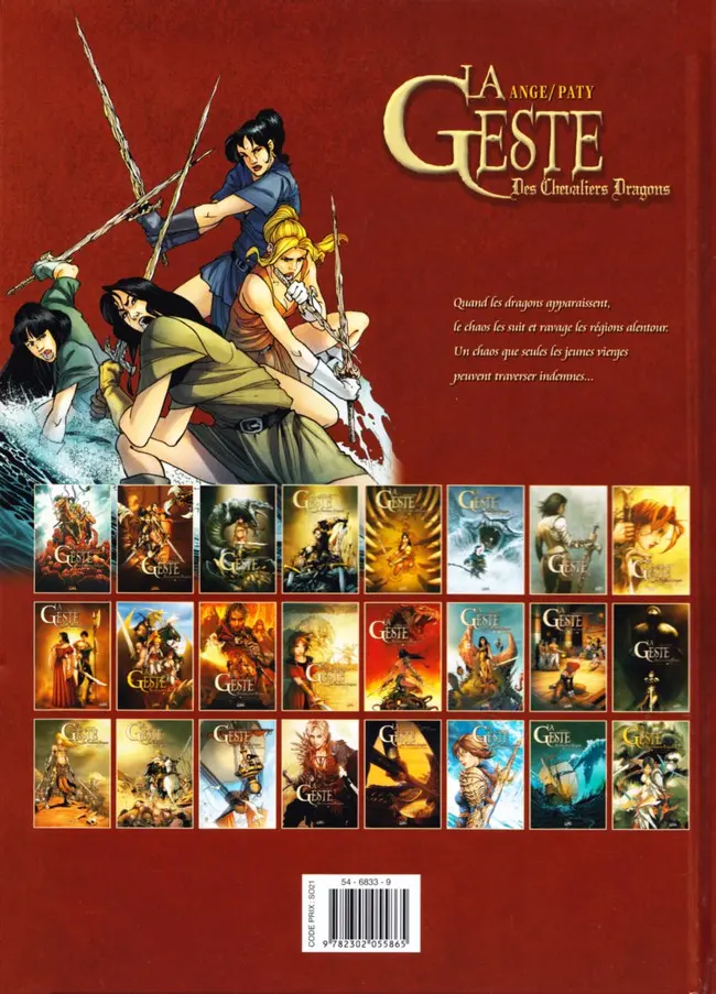 Verso de l'album La Geste des Chevaliers Dragons Tome 23 La Mer Close