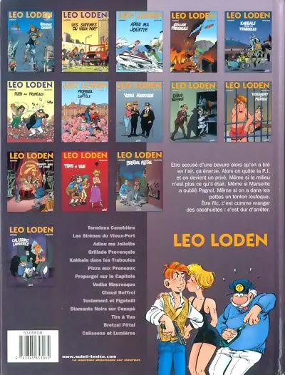 Verso de l'album Léo Loden Tome 14 Calissons et lumières