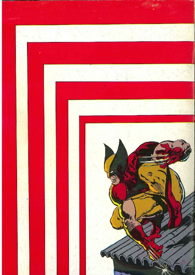 Verso de l'album Serval-Wolverine N° 1