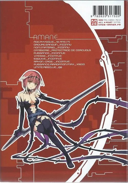 Verso de l'album World Embryo Tome 11
