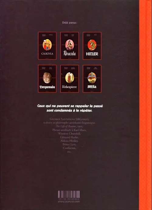 Verso de l'album Les Méchants de l'Histoire / La Véritable Histoire Vraie Tome 6 Robespierre