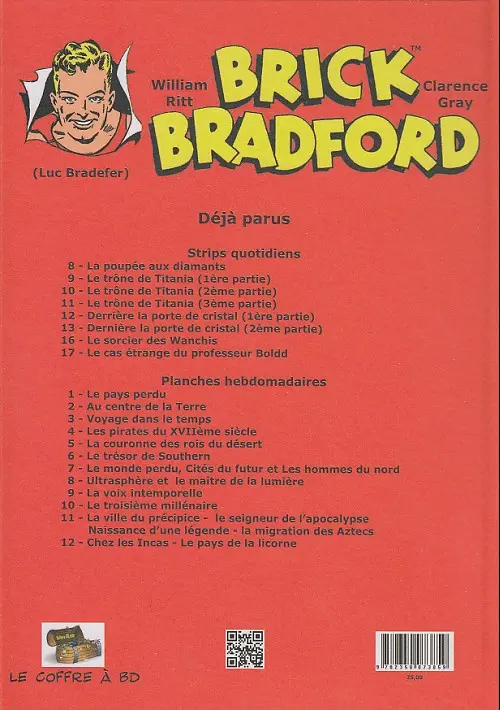 Verso de l'album Brick Bradford Planches hebdomadaires Tome 12 Chez les Incas - Le pays de la licorne