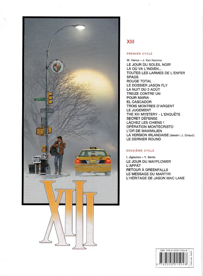 Verso de l'album XIII Tome 21 L'appât